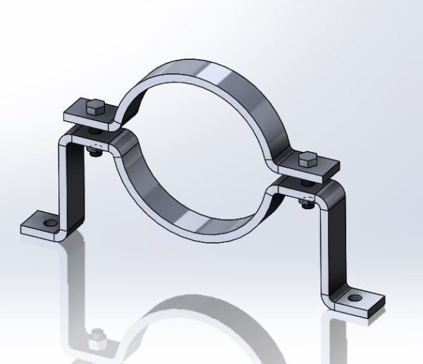 Fig. 95DIP Offset Pipe Clamp for AWWA Ductile Iron and C-900 PVC Pipe ...